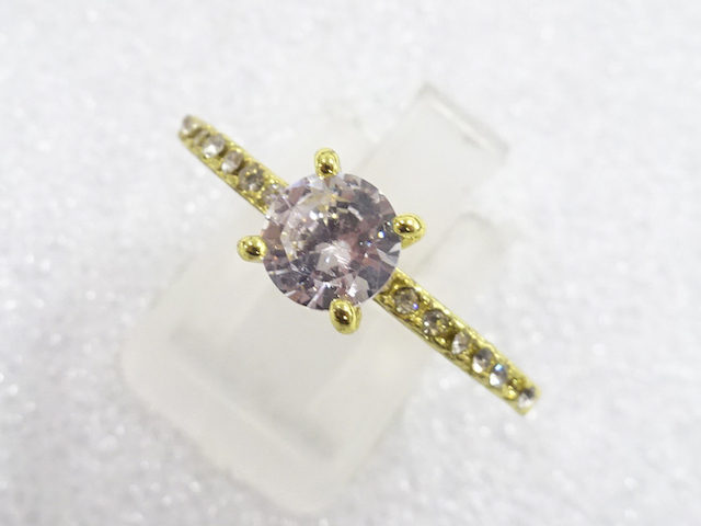JAPANESE KIMONO / ANTIQUE CRYSTAL RING (SIZE 21)
